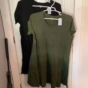 NWT 2 Time & Tru Womens Tired Dress XL